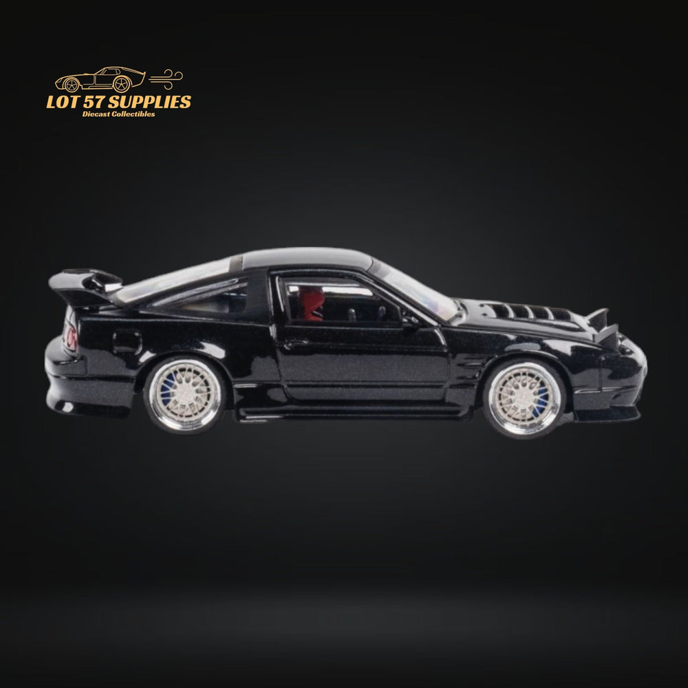 MicroTurbo Custom 180SX Type X Metallic Black 1:64 MT64180SXBLK (ONLINE ORDER ONLY)