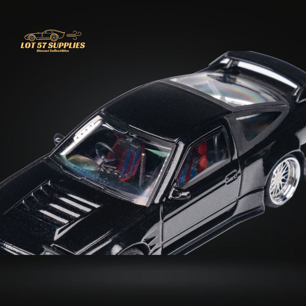 MicroTurbo Custom 180SX Type X Metallic Black 1:64 MT64180SXBLK (ONLINE ORDER ONLY)