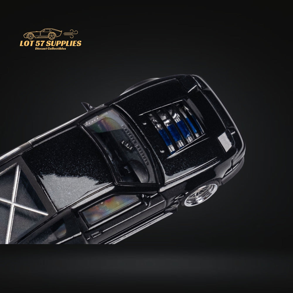 MicroTurbo Custom 180SX Type X Metallic Black 1:64 MT64180SXBLK (ONLINE ORDER ONLY)