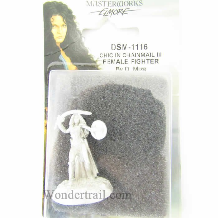 DSM1116 Chick In Chainmail No. 3 Female Fighter Miniature (ONLINE ORDER ONLY)