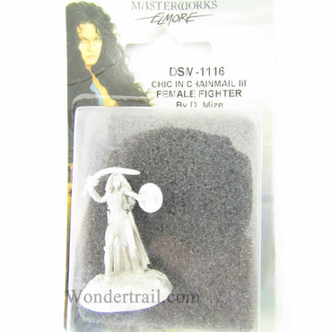 DSM1116 Chick In Chainmail No. 3 Female Fighter Miniature (ONLINE ORDER ONLY)