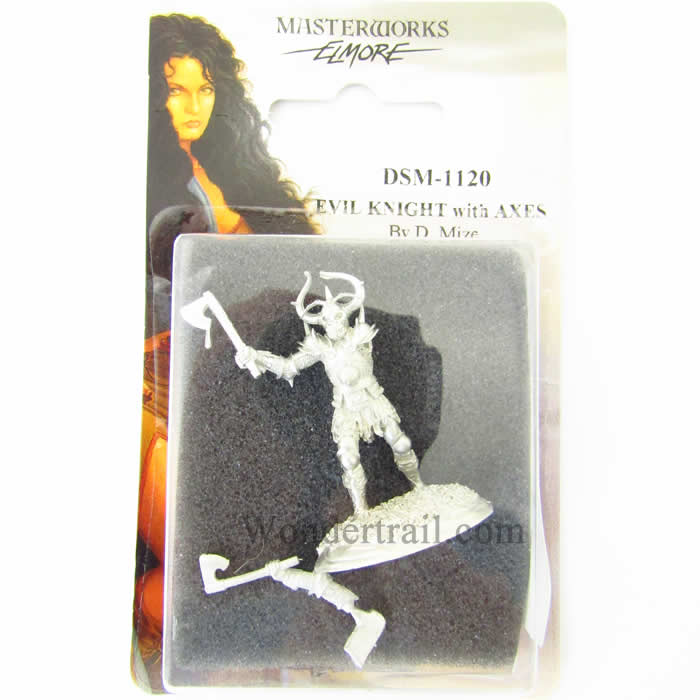 DSM1120 Male Evil Knight with Axes Miniature Elmore Masterwork (ONLINE ORDER ONLY)