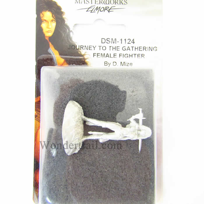 DSM1124 Female Fighter Journey to the Gathering Miniature Elmore Masterwork (ONLINE ORDER ONLY)