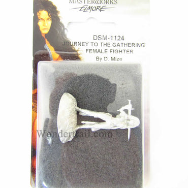 DSM1124 Female Fighter Journey to the Gathering Miniature Elmore Masterwork (ONLINE ORDER ONLY)