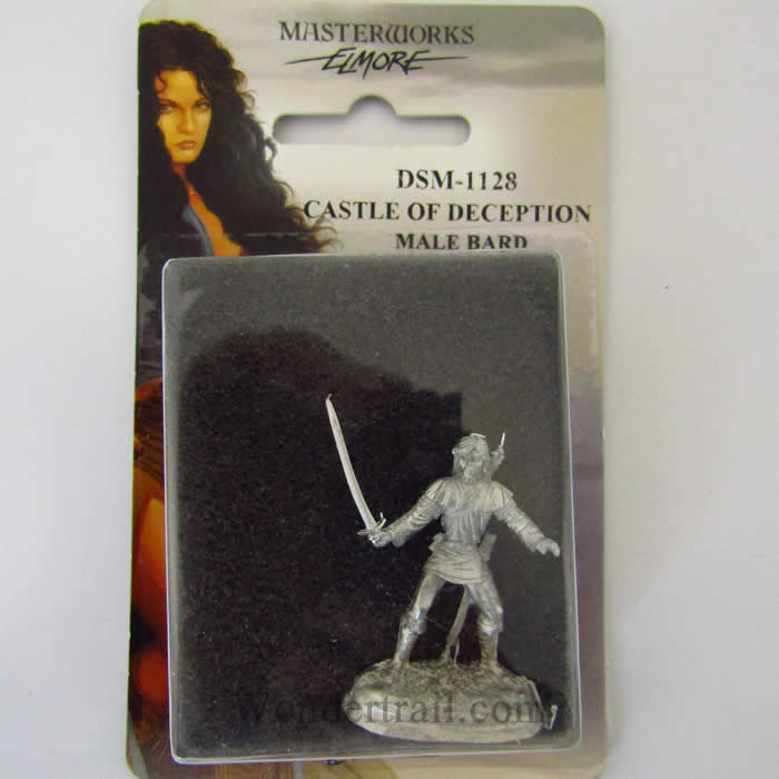 DSM1128 Male Bard Castle of Deception Miniature Elmore Masterwork (ONLINE ORDER ONLY)
