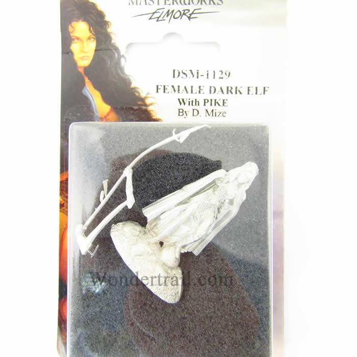 DSM1129 Female Dark Elf with Pike Miniature Elmore Masterwork (ONLINE ORDER ONLY)