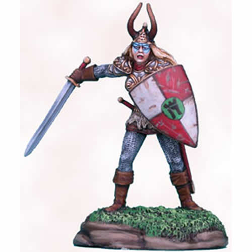 DSM1134 Female Cavalier with Sword and Sheild Miniature (ONLINE ORDER ONLY)