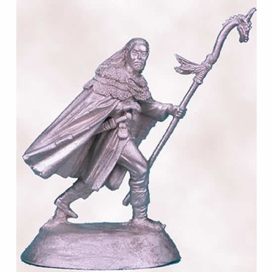 DSM1136 Male Wizard With Staff Mountain Conflict Miniature (ONLINE ORDER ONLY)