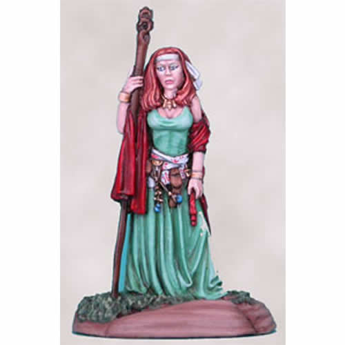 DSM1148 Female Magic User with Staff Miniature Elmore Masterwork (ONLINE ORDER ONLY)