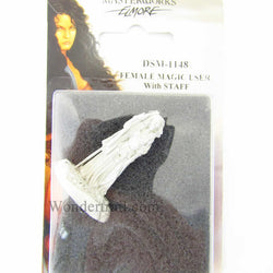 DSM1148 Female Magic User with Staff Miniature Elmore Masterwork (ONLINE ORDER ONLY)