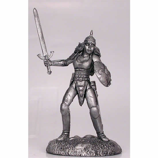 DSM1155 Female Fighter with Sword and Shield Miniature Elmore Masterwork (ONLINE ORDER ONLY)