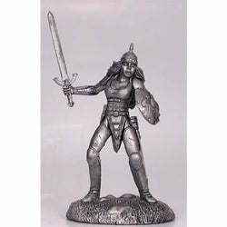 DSM1155 Female Fighter with Sword and Shield Miniature Elmore Masterwork (ONLINE ORDER ONLY)