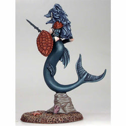 DSM1157 Mermaid Warrior with Turtle Shell Shield Miniature (ONLINE ORDER ONLY)