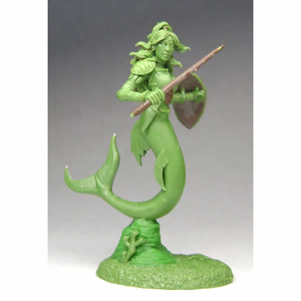 DSM1157 Mermaid Warrior with Turtle Shell Shield Miniature (ONLINE ORDER ONLY)