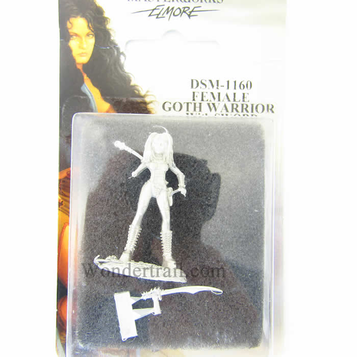 DSM1160 Goth Female Warrior with Sword Miniature Elmore Masterwork (ONLINE ORDER ONLY)