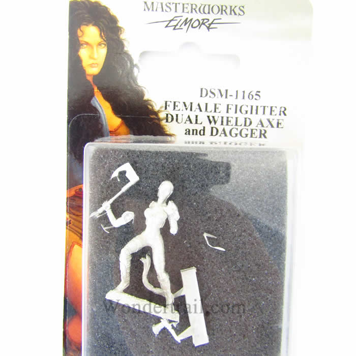 DSM1165 Fighter Dual Wielding Axe and Dagger Miniature Elmore Masterwork (ONLINE ORDER ONLY)