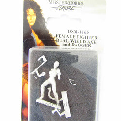 DSM1165 Fighter Dual Wielding Axe and Dagger Miniature Elmore Masterwork (ONLINE ORDER ONLY)