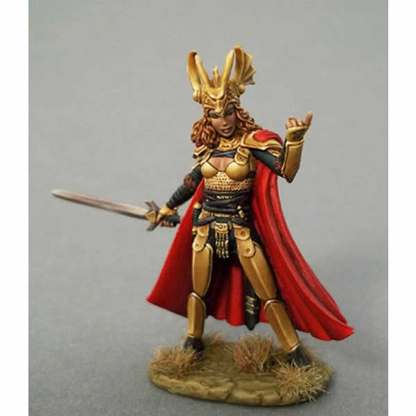 DSM1172 Cocky Female Knight with Sword Miniature Elmore Masterwork (ONLINE ORDER ONLY)