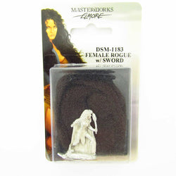 DSM1183 Female Rogue with Sword Miniature Elmore Masterwork (ONLINE ORDER ONLY)