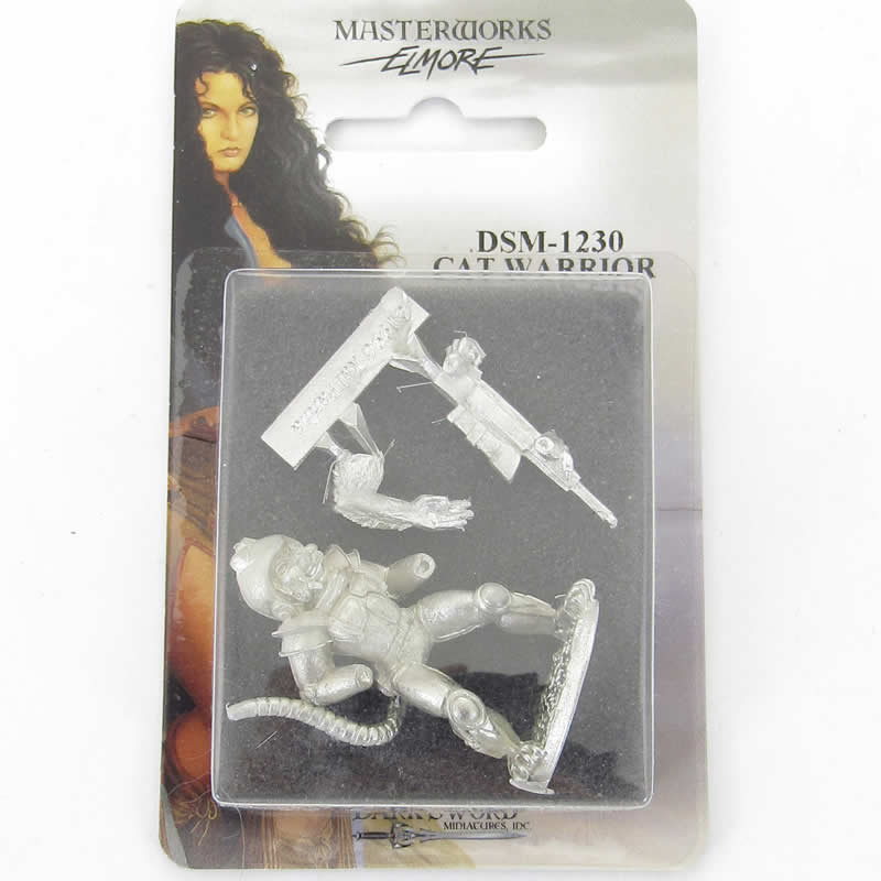 DSM1230 Cat Warrior with Laser Miniature Elmore Masterwork (ONLINE ORDER ONLY)