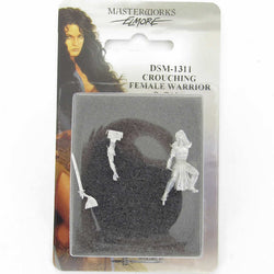 DSM1311 Crouching Female Warrior Miniature Elmore Masterwork (ONLINE ORDER ONLY)