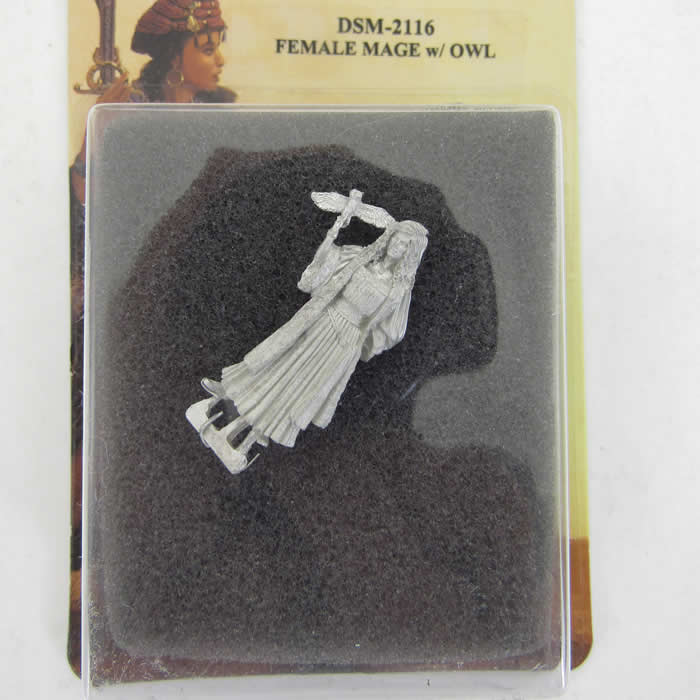 DSM2116 Female Mage With Owl Miniature Parkinson Masterworks (ONLINE ORDER ONLY)