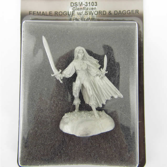 DSM3103 Female Roque with Sword Miniature Caldwell Masterworks (ONLINE ORDER ONLY)