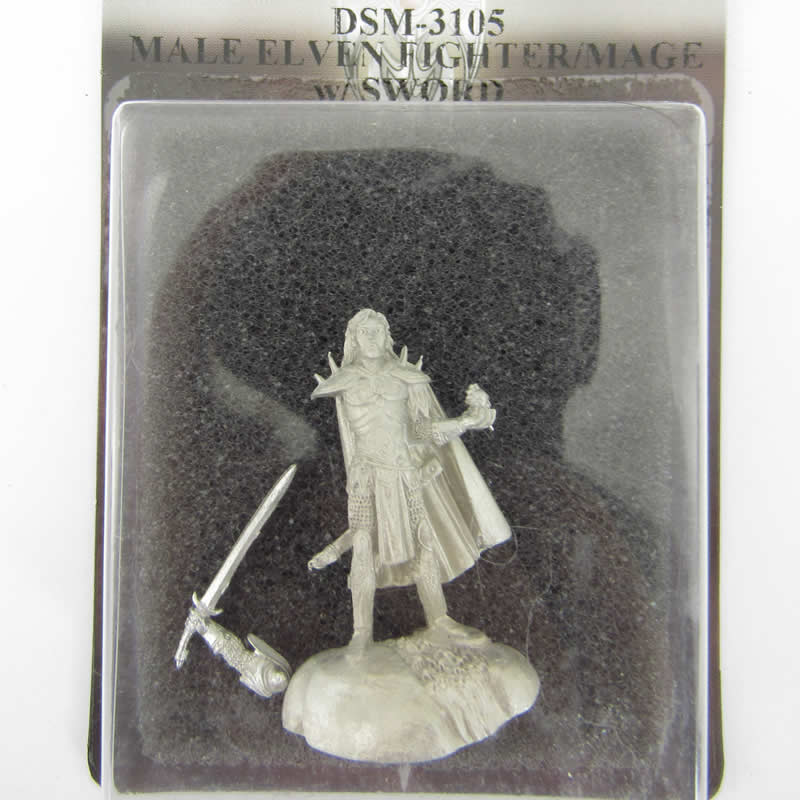 DSM3105 Male Elven Fighter Mage with Sword Miniature Caldwell Masterworks (ONLINE ORDER ONLY)