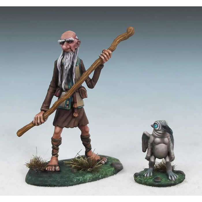 DSM4603 Arthur and Rankin Human Wizard with Familiar Miniature (ONLINE ORDER ONLY)
