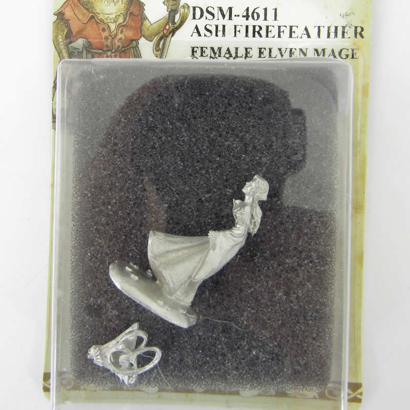 DSM4611 Ash Firefeather Female Elven Mage Miniature Diterlizzi Masterworks (ONLINE ORDER ONLY)