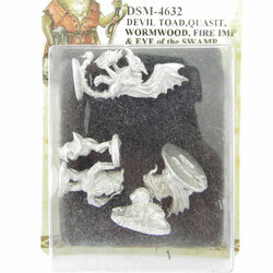 DSM4632 Devil Toad-Quasit-Wormwood-Fire Imp-Eye of the Swamp Miniature (ONLINE ORDER ONLY)