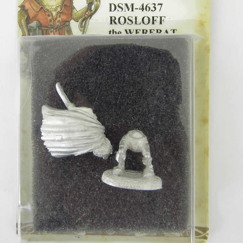 DSM4637 Rosloff the Wererat Human Form Miniature Diterlizzi Masterworks (ONLINE ORDER ONLY)