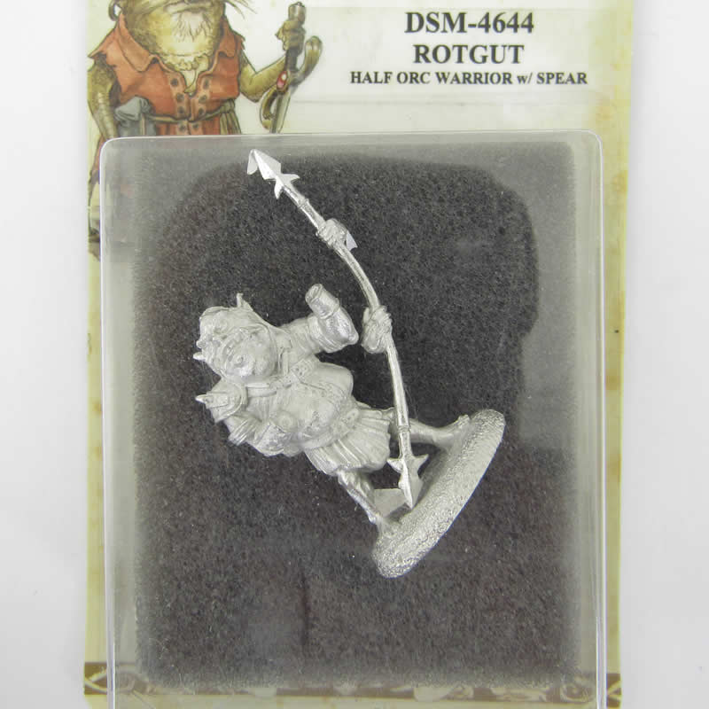 DSM4644 Rotgut Half Orc Warrior with Spear Miniature Diterlizzi Masterworks (ONLINE ORDER ONLY)