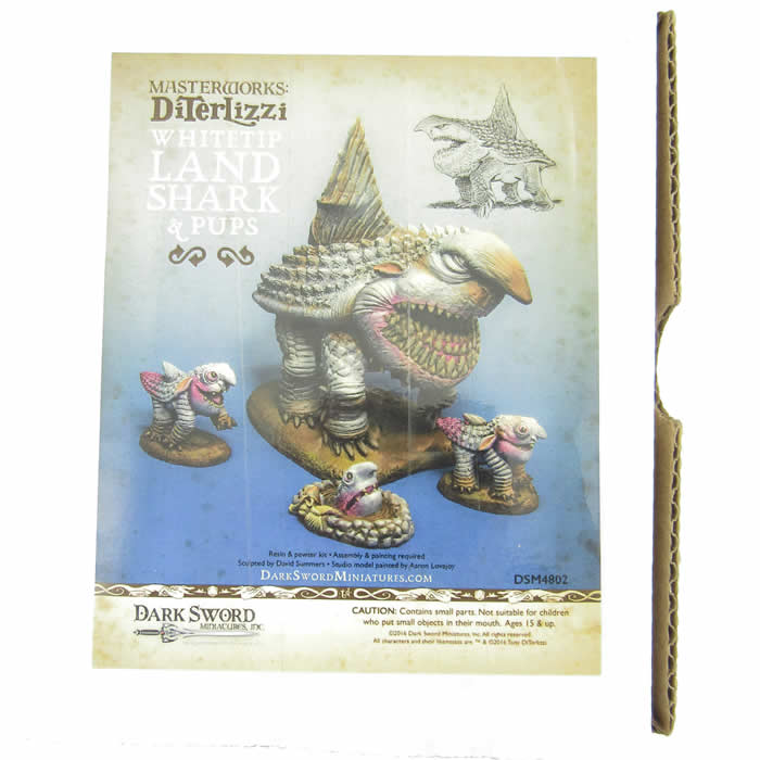 DSM4802 Adult Land Shark And Pups X3 Miniature Diterlizzi Masterworks (ONLINE ORDER ONLY)