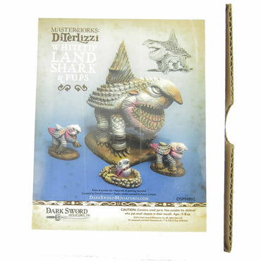 DSM4802 Adult Land Shark And Pups X3 Miniature Diterlizzi Masterworks (ONLINE ORDER ONLY)