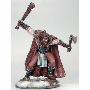 DSM5018 Wildling Warrior with Spiked Club and Axe Miniature (ONLINE ORDER ONLY)