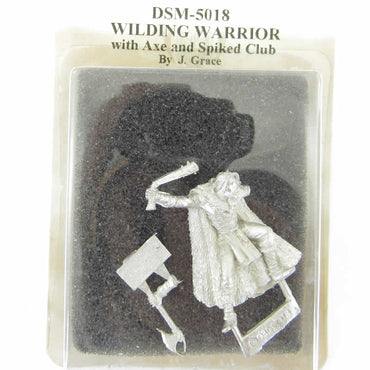 DSM5018 Wildling Warrior with Spiked Club and Axe Miniature (ONLINE ORDER ONLY)