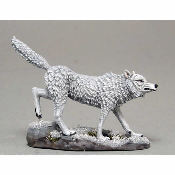 DSM5063 Ghost Direwolf Version 2 Miniature George R.R. Martin Masterworks Dark Sword Miniatures (ONLINE ORDER ONLY)