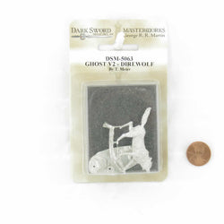 DSM5063 Ghost Direwolf Version 2 Miniature George R.R. Martin Masterworks Dark Sword Miniatures (ONLINE ORDER ONLY)