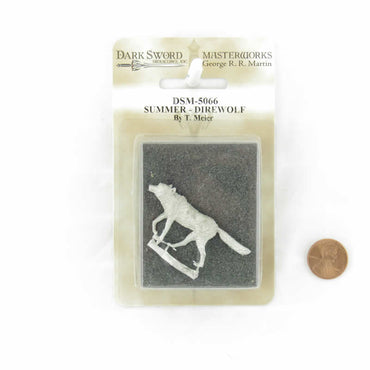 DSM5066 Summer Direwolf Miniature George R.R. Martin Masterworks Dark Sword Miniatures (ONLINE ORDER ONLY)