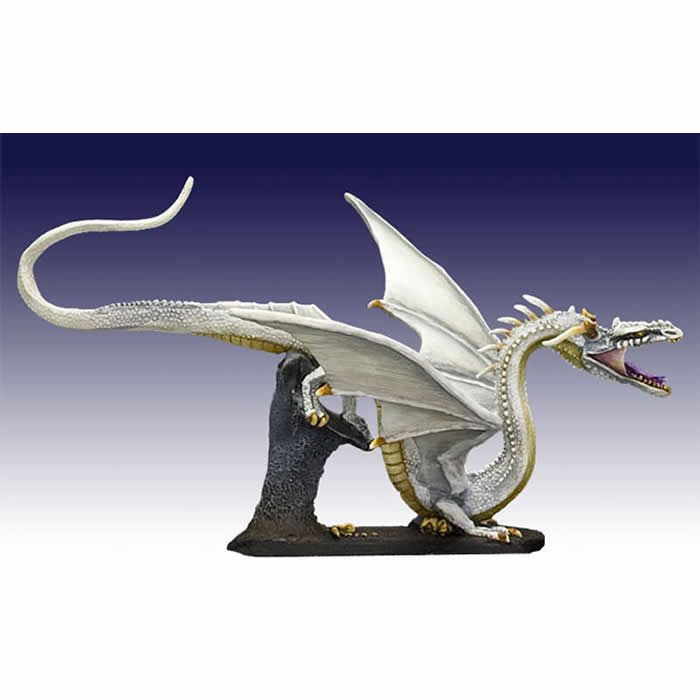 DSM7004 White Dragon Miniature Visions In Fantasy Dark Sword Miniatures (ONLINE ORDER ONLY)