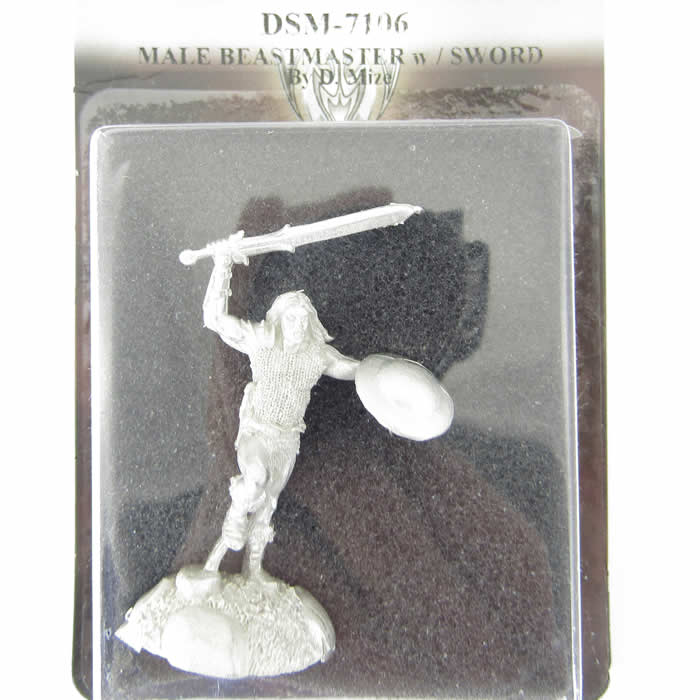 DSM7106 Male Beastmaster with Sword Miniature Visions In Fantasy (ONLINE ORDER ONLY)