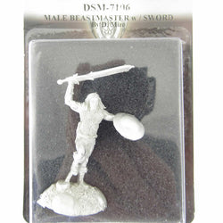 DSM7106 Male Beastmaster with Sword Miniature Visions In Fantasy (ONLINE ORDER ONLY)