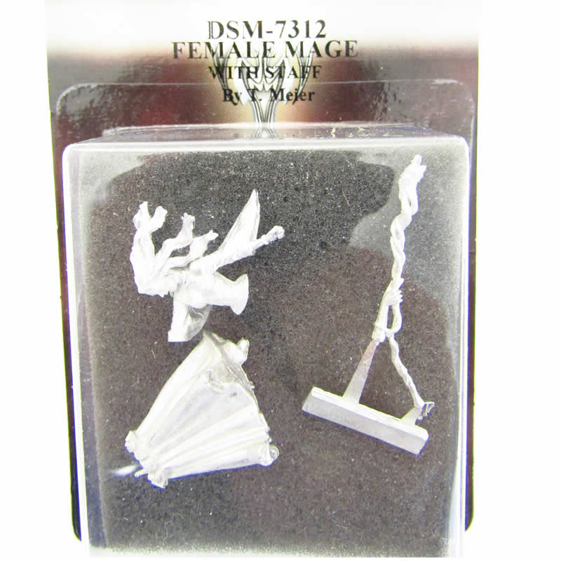 DSM7312 Female Mage with Staff Miniature Visions In Fantasy (ONLINE ORDER ONLY)