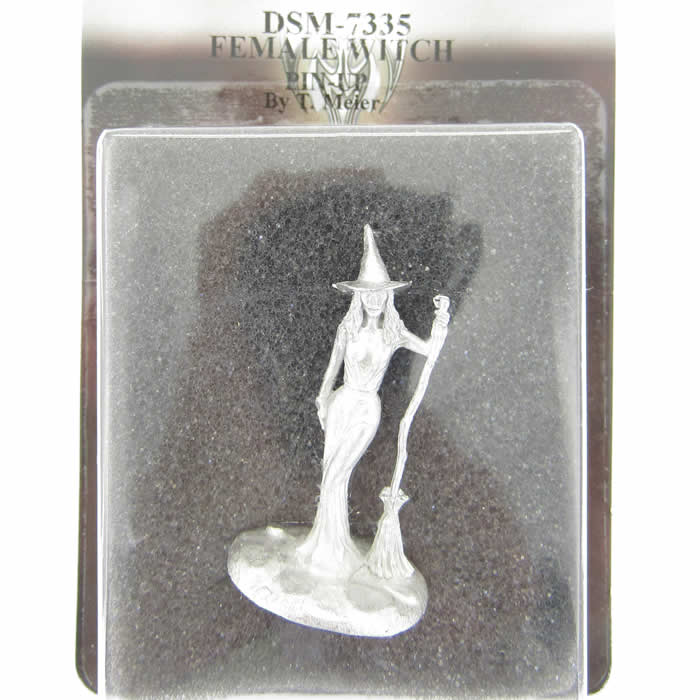 DSM7335 Female Pinup Witch Miniature Visions In Fantasy Dark Sword Miniatures (ONLINE ORDER ONLY)