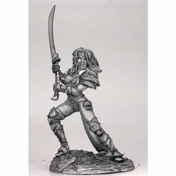DSM7407 Female Dark Elf With Bastard Sword Miniature Visions In Fantasy (ONLINE ORDER ONLY)