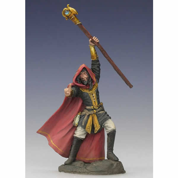 DSM7413 Male Mage with Staff Miniature Visions In Fantasy (ONLINE ORDER ONLY)