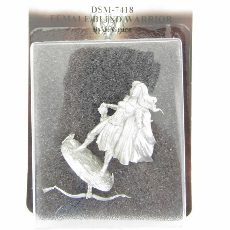 DSM7418 Female Blind Warrior Miniature Visions In Fantasy Dark Sword (ONLINE ORDER ONLY)