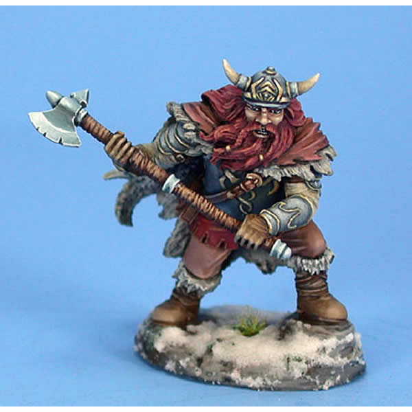 DSM7425 Male Dwarvin Fighter With Axe Visions In Fantasy (ONLINE ORDER ONLY)