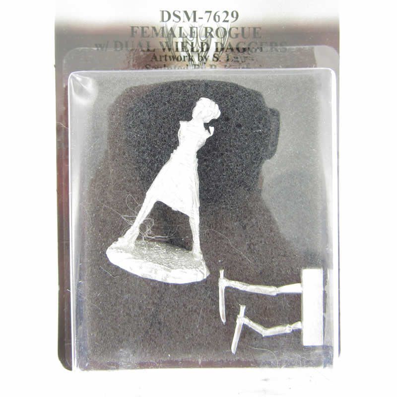 DSM7629 Female Dual Wield Rogue with Dagger Miniature Stephanie Law (ONLINE ORDER ONLY)